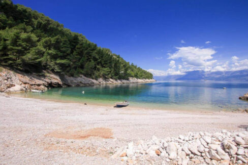 Traditionelles Haus am Meer auf der Insel Hvar